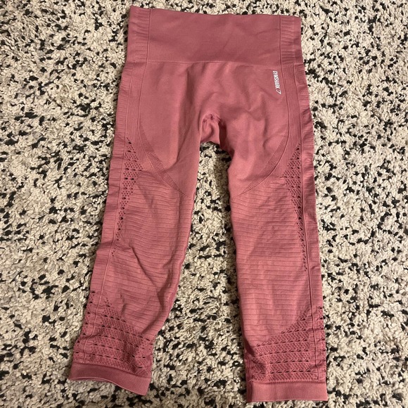 Pink gymshark cropped leggings! Sz Sm - Picture 4 of 4